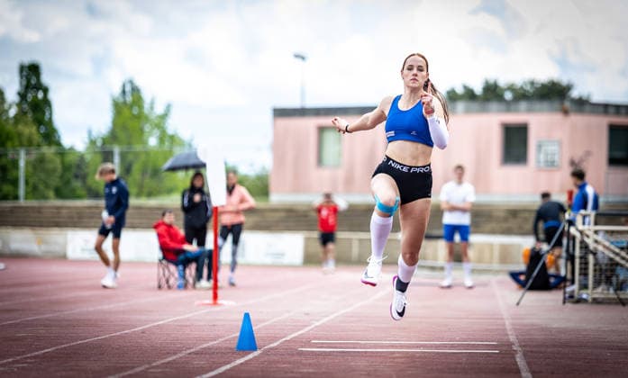 7 Wiesbadener Sprungmeeting WI JUMP Wiesbaden, 14 05 2026 Henrike Wölker VfL Bad Arolsen in triple jump 7 Wiesbadener Sprungmeeting WI JUMP on 14 05 2026 at the Helmut Schön Sportpark in Wiesbaden Hessen Copyright: xBEAUTIFULxSPORTS R.xSchmittx