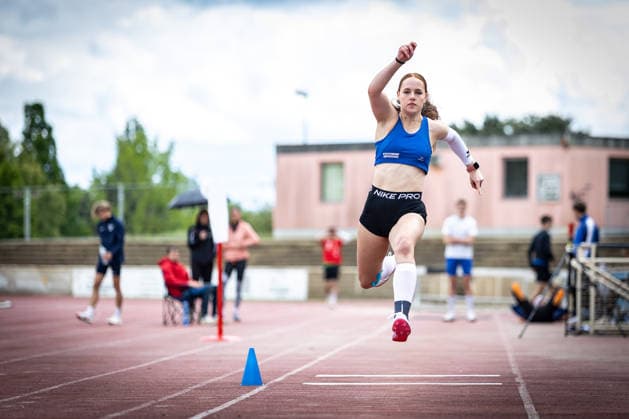 7 Wiesbadener Sprungmeeting WI JUMP Wiesbaden, 14 05 2026 Henrike Wölker VfL Bad Arolsen in triple jump 7 Wiesbadener Sprungmeeting WI JUMP on 14 05 2026 at the Helmut Schön Sportpark in Wiesbaden Hessen Copyright: xBEAUTIFULxSPORTS R.xSchmittx