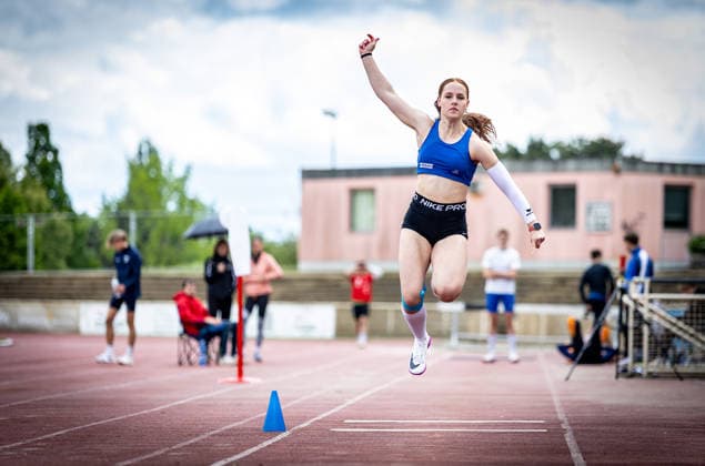 7 Wiesbadener Sprungmeeting WI JUMP Wiesbaden, 14 05 2026 Henrike Wölker VfL Bad Arolsen in triple jump 7 Wiesbadener Sprungmeeting WI JUMP on 14 05 2026 at the Helmut Schön Sportpark in Wiesbaden Hessen Copyright: xBEAUTIFULxSPORTS R.xSchmittx