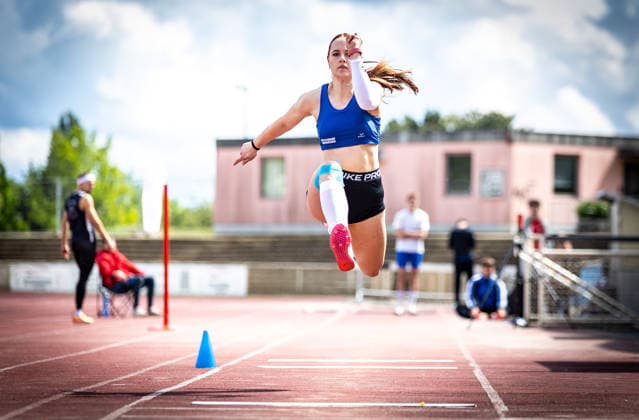 7 Wiesbadener Sprungmeeting WI JUMP Wiesbaden, 14 05 2026 Henrike Wölker VfL Bad Arolsen in triple jump 7 Wiesbadener Sprungmeeting WI JUMP on 14 05 2026 at the Helmut Schön Sportpark in Wiesbaden Hessen Copyright: xBEAUTIFULxSPORTS R.xSchmittx
