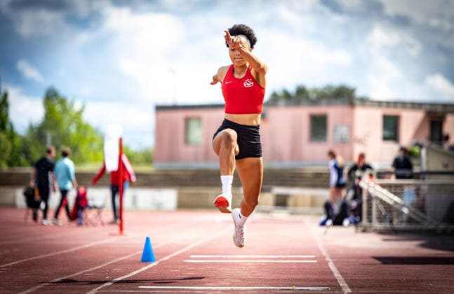 7 Wiesbadener Sprungmeeting WI JUMP Wiesbaden, 14 05 2026 Josephina Engel ASC Darmstadt in triple jump 7 Wiesbadener Sprungmeeting WI JUMP on 14 05 2026 at Helmut Schön Sportpark in Wiesbaden Hessen Copyright: xBEAUTIFULxSPORTS R.xSchmittx