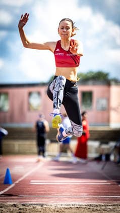 7 Wiesbadener Sprungmeeting WI JUMP Wiesbaden, 14 05 2026 Lea Henning LG Seligenstadt in triple jump 7 Wiesbadener Sprungmeeting WI JUMP on 14 05 2026 at Helmut Schön Sportpark in Wiesbaden Hessen Copyright: xBEAUTIFULxSPORTS R.xSchmittx