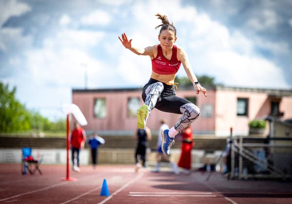 7 Wiesbadener Sprungmeeting WI JUMP Wiesbaden, 14 05 2026 Lea Henning LG Seligenstadt in triple jump 7 Wiesbadener Sprungmeeting WI JUMP on 14 05 2026 at Helmut Schön Sportpark in Wiesbaden Hessen Copyright: xBEAUTIFULxSPORTS R.xSchmittx