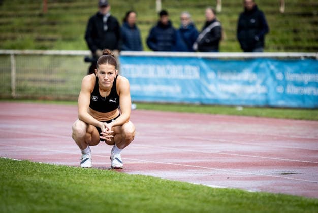 7 Wiesbadener Sprungmeeting WI JUMP Wiesbaden, 14 05 2026 Mai Brit Vaupel MTG Mannheim during her long jump competition 7 Wiesbadener Sprungmeeting WI JUMP on 14 05 2026 at the Helmut Schön Sportpark in Wiesbaden Hessen Copyright: xBEAUTIFULxSPORTS R.xSchmittx