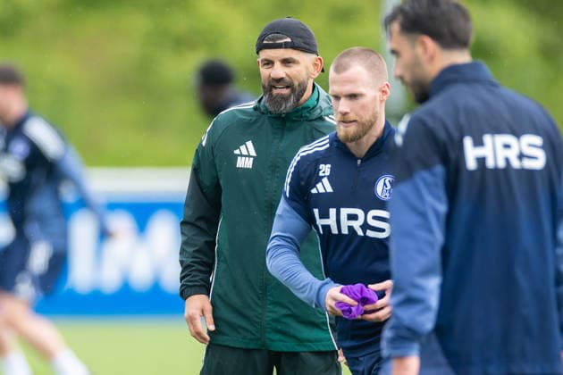 14 05 2026, Football, Training of FC Schalke 04 Coach Miron Muslic FC Schalke 04 Gelsenkirchen Training ground FC Schalke 04 NRW Germany xRHR PHOTO YYx Copyright: RHR-FOTOx RHR-FOTO YY