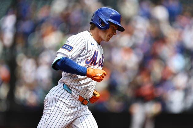 MLB, Baseball Herren, USA Tigers Vs. Mets New York Mets player A.J. Ewing 9 rounds the bases after hitting a home run during the third inning of a baseball game against the Detroit Tigers at Citi Field in Flushing, New York, on May 14, 2026. Flushing N.Y. United States  Copyright: xGordonxDonovanx originalFilename:donovan-mlbtiger260514_nphLL.jpg