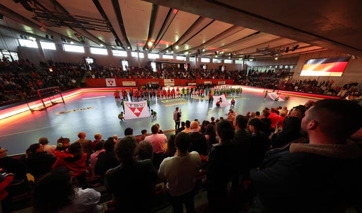 Stuttgart , Futsal Bundesliga Final German Championship Game 2 , TSV Weilimdorf vs HOT 05 Futsal , Overview Scharrena