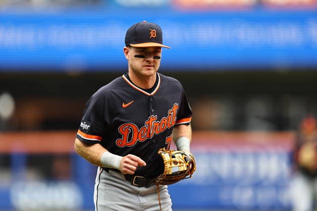 MLB, Baseball Herren, USA Tigers Vs. Mets Detroit Tigers infielder Kevin McGonigle 7 comes off the field during the first inning of the baseball game against the New York Mets at Citi Field in Flushing, New York, on May 14, 2026. Flushing N.Y. United States  Copyright: xGordonxDonovanx originalFilename:donovan-mlbtiger260514_npaI2.jpg