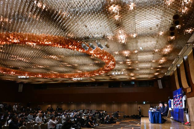 General view, MAY 15, 2026 - Football Soccer : Japan head coach Hajime Moriyasu attends the press conference, PK, Pressekonferenz to announce the squad for the FIFA World Cup, WM, Weltmeisterschaft, Fussball 2026 in Tokyo, Japan. Noxthirdxpartyxsales  aflo_330456389
