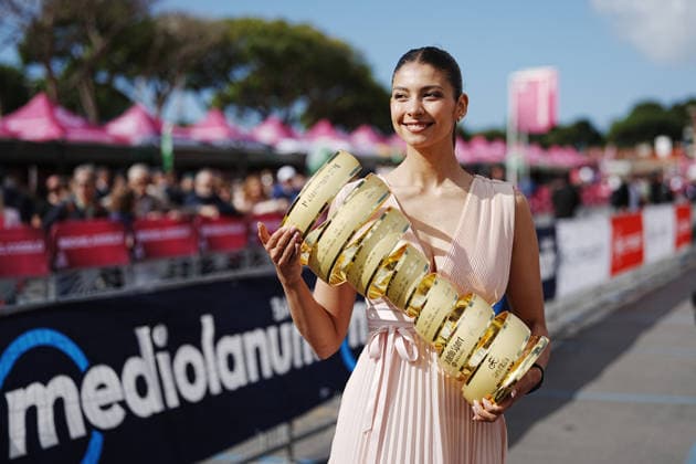THE TROPHY during Stage 7 of the Giro d™Italia, from Formia to Blockhaus, Italy, Friday, May 15, 2026.  Copyright: xGIanMattiaxD™Alberto LaPressex
