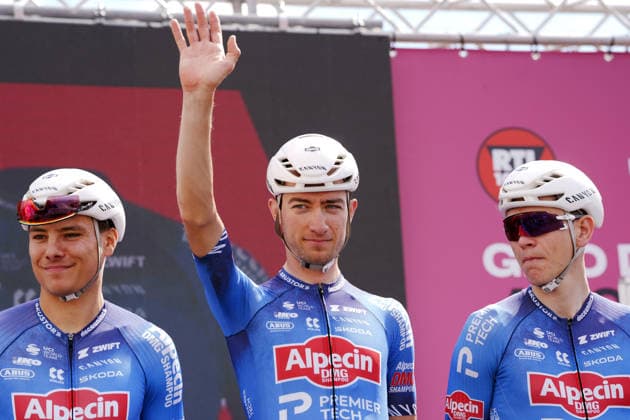 Italy™s Luca Vergallito of Alpecin-Premier Tech during Stage 7 of the Giro d™Italia from Formia to Blockhaus, Italy. Friday May 15, 2026.  Copyright: xMassimoxPaolonex xLaPressex