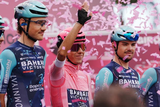 Portugal™s Afonso Oliveira Eulalio of Bahrain Victorious during Stage 7 of the Giro d™Italia, from Formia to Blockhaus, Italy, Friday, May 15, 2026.  Copyright: xGianMattiaxD™Alberto LaPressex