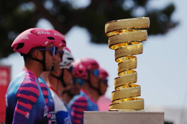 The trophy during Stage 7 of the Giro d™Italia, from Formia to Blockhaus, Italy, Friday, May 15, 2026.  Copyright: xGianMattiaxD™Alberto LaPressex