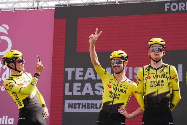 Belgium™s Victor Campenaerts of Team Visma Lease A Bike during Stage 7 of the Giro d™Italia from Formia to Blockhaus, Italy. Friday May 15, 2026.  Copyright: xMassimoxPaolonex xLaPressex