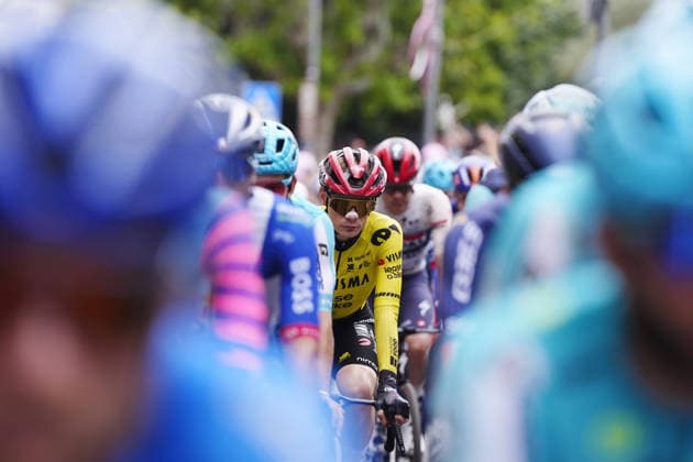 Denmark™s Jonas Vingegaard Hansen of Team Visma Lease A Bike during Stage 7 of the Giro d™Italia from Formia to Blockhaus, Italy. Friday May 15, 2026.  Copyright: xFabioxFerrarix xLaPressex