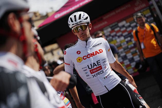 Spain™s Igor Arrieta Lizarraga of UAE Team Emirates XRG during Stage 7 of the Giro d™Italia, from Formia to Blockhaus, Italy, Friday, May 15, 2026.  Copyright: xGianMattiaxD™Alberto LaPressex