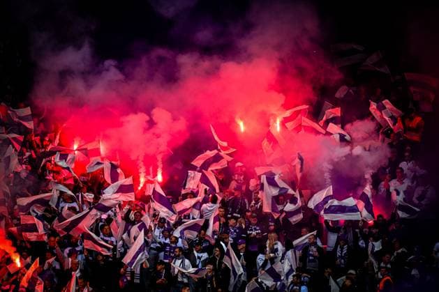 Royale Union Saint-Gilloise v RSC Anderlecht - Belgian Croky Cup Final BRUSSELS, BELGIUM - MAY 14 : Fans of RSC Anderlecht during the Belgian Croky Cup final match between Royale Union Saint-Gilloise and RSC Anderlecht on May 14, 2026 in Brussels, Belgium, 14 05 2026  Copyright: xTomasxSiskx