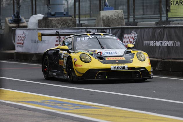 Nürburg, Germany 14 17 May 2026 ADAC Ravenol 24h Race Nürburgring 2026 Friday Qualifying In the picture 5 BLACK FALCON Team EAE Porsche 911 GT3 R 992 Evo26 Mustafa Mehmet Kaya TUR, Thomas Kiefer GER, Gabriele Piana ITA, Mike Stursberg GER Nürburgring Rheinland Pfalz Copyright: xFotostandx xFabianxWernerx