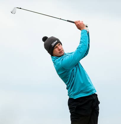 REPRO FREE *PRESS RELEASE NO REPRODUCTION FEE* EDITORIAL USE ONLY North of Ireland Men s Amateur Open, Royal Portrush Golf Club, Portrush 15 5 2026 Harry Gillivan takes a shot on the 3rd hole Harry Gillivan takes a shot on the 3rd hole 15 5 2026  Copyright: x INPHO NickxElliottx AC017762 copy