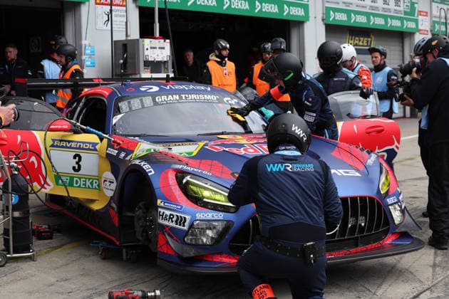 Nürburg, Germany 14 17 May 2026 ADAC Ravenol 24h Race Nürburgring 2026 Friday Qualifying Pitlane Pitlane In the picture 3 Winward Racing Mercedes AMG GT3 Max Verstappen NED, Lucas Auer AUT, Jules Gounon AND, Daniel Juncadella ESP Nürburgring Rheinland Pfalz Copyright: xFotostandx xFabianxWernerx