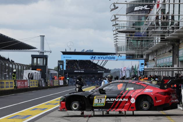 Nürburg, Germany 14 17 May 2026 ADAC Ravenol 24h Race Nürburgring 2026 Friday Qualifying Pitlane Pitlane In the picture 77 Schubert Motorsport BMW M4 GT3 EVO Marco Wittmann GER, Philpp Eng AUT, Charles Weerts BEL, Robin Frijns NED Nürburgring Rheinland Pfalz Copyright: xFotostandx xFabianxWernerx