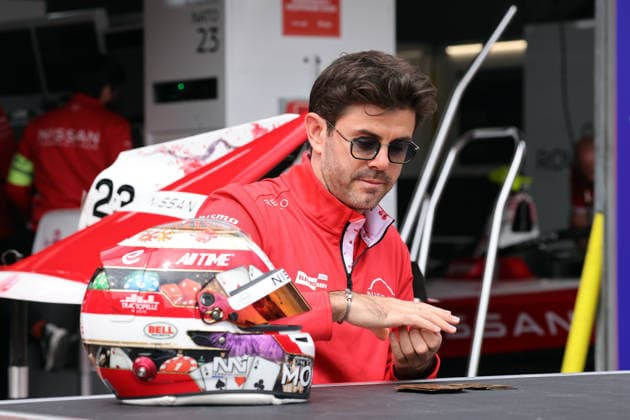 Norman Nato FRA Nissan with his helmet specially designed for Monaco in front of the pits, FIA Formula E World Championship Season 12, Monaco E Prix, MonteCarlo, MC, 15 05 2026,