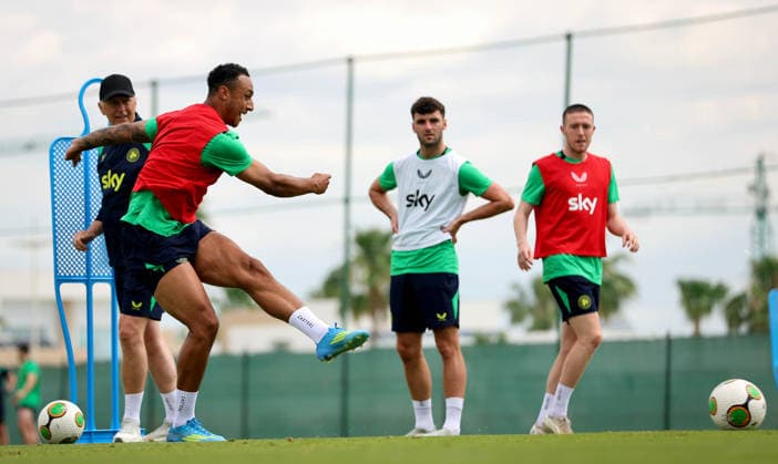 Republic of Ireland Squad Training, La Finca Resort, Alicante, Spain 15 5 2026 Adam Idah Adam Idah 15 5 2026  Copyright: x INPHO RyanxByrnex RB1_9825