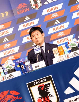 May 15, 2026, Tokyo, Japan - Japan s football national team, Nationalteam head coach Hajime Moriyasu announces his 26-member World Cup squad at a press conference, PK, Pressekonferenz in Tokyo on Friday, May 15, 2026. FIFA World Cup, WM, Weltmeisterschaft, Fussball 2026 will be held from June 11 through July 19 in Canada, Mexico and the United States. (photo by Yoshio Tsunoda AFLO) Noxthirdxpartyxsales aflo_330475190