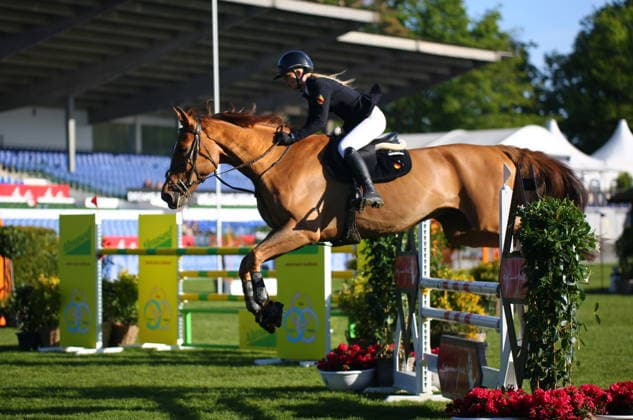 15 05 2026, xcex, GER, Hamburg, Jenischpark, Derby Park Klein Flottbek, AL SHIRA AA German Jumping and Dressage Derby Hamburg, CWD Amateur Tour CSIAm, Delani Diekmeier GER with Delvaro Deluxe