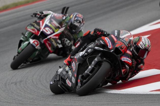 RECORD DATE NOT STATED MotoGP, 6th round of the World Championship, WM, Weltmeisterschaft in Catalonia Barcelona Barcelona (Spain), 15 05 2026 - Marco Bezzecchi (72), Aprilia Racing rider, during free practice 1, of the 6th round of the MotoGP World Championship, Grand Prix of Catalunya, Barcelona Spain; Catalonia Spain Copyright: xJoaquimxGalantex