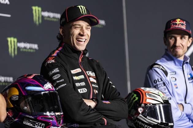 RECORD DATE NOT STATED MotoGP, 6th round of the World Championship, WM, Weltmeisterschaft in Catalonia Barcelona Barcelona (Spain), 14 05 2026 - Marco Bezzecchi (72), Aprilia Racing rider, during a press conference, PK, Pressekonferenz at the 6th round of the MotoGP World Championship, Grande Prix de Catalunya, Barcelona Spain Catalonia Spain Copyright: xJoaquimxGalantex