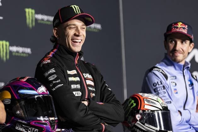 RECORD DATE NOT STATED MotoGP, 6th round of the World Championship, WM, Weltmeisterschaft in Catalonia Barcelona Barcelona (Spain), 14 05 2026 - Marco Bezzecchi (72), Aprilia Racing rider, during a press conference, PK, Pressekonferenz at the 6th round of the MotoGP World Championship, Grande Prix de Catalunya, Barcelona Spain Catalonia Spain Copyright: xJoaquimxGalantex