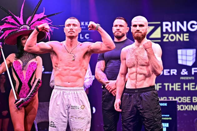 Ringside Series 2026 - Night of the Heavyweights Karen Chukhadzhian , Florian Winter and Paddy Donovan on the occasion of a press conference for the martial arts event Ringside Series 2026 - Night of the Heavyweights on 14 05 2026 at Palazzo Mannheim