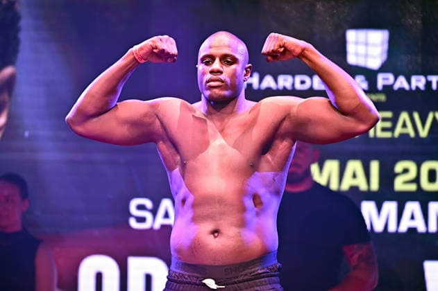Ringside Series 2026 - Night of the Heavyweights Peter Kadiru on the occasion of a press conference for the martial arts event Ringside Series 2026 - Night of the Heavyweights on 14 05 2026 at Palazzo Mannheim
