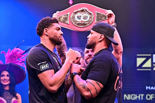 Ringside Series 2026 - Night of the Heavyweights Emanuel Odiase and Nick Webb at a press conference for the combat sports event Ringside Series 2026 - Night of the Heavyweights on 14 05 2026 at Palazzo Mannheim