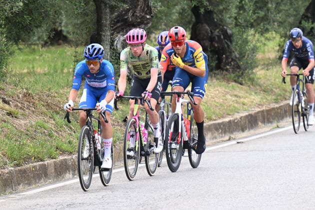 15-05-2026 Giro D italia; Tappa 07 Formia - Blockhaus; 2026, Polti - Visitmalta; 2026, Ef Education - Easypost; 2026, Lidl - Trek; Sevilla, Diego Pablo; Van Der Lee, Jardi; Milan, Jonathan; 