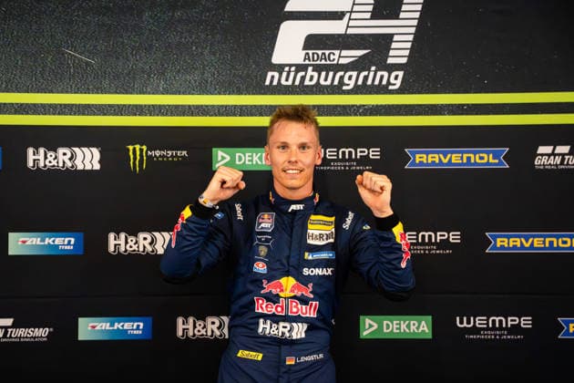 Luca Engstler from the Red Bull Team ABT SP 9 84 team wins Top Qualifying 3 and is therefore in first place for the main race on Saturday in Rhineland-Palatinate Germany