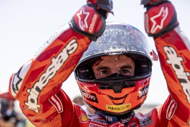 RECORD DATE NOT STATED MotoGP, race of the 8th stage of the World Championship, WM, Weltmeisterschaft Aragon (Spain) - 08 06 2025 - Motorcycling - MotoGP - Marc Marquez (93), Ducati Lenovo Team. Main race of the 8th round of the world championship at the Aragon circuit, Spain (08) Spain Copyright: xJoaquimxGalantex