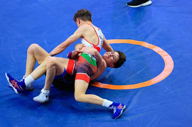 U17 Wrestling European Championships 48kg FS Bogdan Sapojnic GER df Emir Gyurzhan Dzhevatov BUL Copyright: xKostadinxAndonov xUnitedxWorldxWrestlingx Kostadin Andonov United World Wrestling