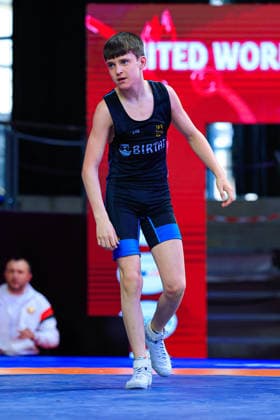 U17 Wrestling European Championships 48kg FS Bogdan Sapojnic GER df Ivan Astreika BLR Copyright: xKostadinxAndonov xUnitedxWorldxWrestlingx Kostadin Andonov United World Wrestling