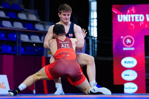U17 Wrestling European Championships 80kg FS Nihad Suleymanli AZE df Rati Revazashvili GEO Copyright: xKostadinxAndonov xUnitedxWorldxWrestlingx Kostadin Andonov United World Wrestling