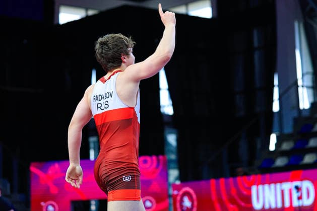 U17 Wrestling European Championships 80kg FS Radzhab Radzhabov RUS Copyright: xKostadinxAndonov xUnitedxWorldxWrestlingx Kostadin Andonov United World Wrestling