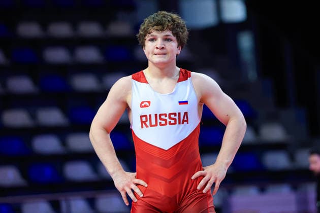 U17 Wrestling European Championships 80kg FS Radzhab Radzhabov RUS Copyright: xKostadinxAndonov xUnitedxWorldxWrestlingx Kostadin Andonov United World Wrestling