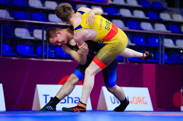 U17 Wrestling European Championships 80kg FS Zoran Shorov MKD df Sven Mikael Teodor Svensson Ljungberg SWE Copyright: xKostadinxAndonov xUnitedxWorldxWrestlingx Kostadin Andonov United World Wrestling