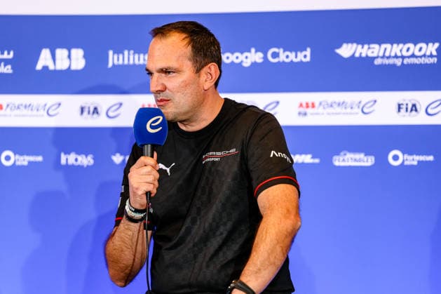 Florian Modlinger Team Principal Porsche Formula E Team at the press conference, ABB FIA Formula E World Championship, Monaco e Prix 2026, Monte Carlo, Season 12 2025 26, Round 9, 15 05 2026, ABB FIA Formula E World Championship, Monaco e Prix 2026, Monte Carlo, Season 12 2025 26, Round 9, 15 05 2026 Monte Carlo Copyright: xEibner-Pressefoto LauraxRoemerx EP_LRR