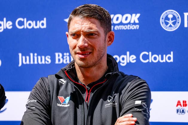 Edoardo Mortara Mahindra Racing, 48 in Media Pen, ABB FIA Formula E World Championship, Monaco e Prix 2026, Monte Carlo, Season 12 2025 26, Round 9, 15 05 2026, ABB FIA Formula E World Championship, Monaco e Prix 2026, Monte Carlo, Season 12 2025 26, Round 9, 15 05 2026 Monte Carlo Copyright: xEibner-Pressefoto LauraxRoemerx EP_LRR