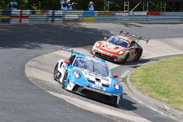 918 Tim Scheerbarth Dormagen GER Nick Salewsky Wuerselen GER Michael Rebhan Sulzbach GER Michelle Gatting DNK , Porsche 911 GT3 Cup, Team Mühlner Motorsport powered by H R BEL GER, Motorsport, 54 ADAC Ravenol 24H Rennen Nuerburgring 2025, Qualifying, Thursday, Nuerburg, 15 05 2026 GER, Motorsport, 54 ADAC Ravenol 24H Rennen Nuerburgring 2025, Qualifying, Thursday, Nuerburg, 15 05 2026 Nuerburg Copyright: xEibner-Pressefoto JuergenxAugstx EP_JAT