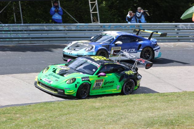 992 Dirk Adorf Michelbach GER Bjoern Griesemann Koeln GER Georg Griesemann Bornheim GER Marco Holzer GER , Porsche 911 GT3 Cup Manthey, Team Manthey Racing GER and 320 Michael Smudo Schmidt Hamburg GER Henrik Bollerslev DNK Marco van Ramshorst NDL Nano Lopez ARG , Porsche 911 GT3 Cup, Team Four Motors Bioconcept Car GER GER, Motorsport, 54 ADAC Ravenol 24H Rennen Nuerburgring 2025, Qualifying, Thursday, Nuerburg, 15 05 2026 GER, Motorsport, 54 ADAC Ravenol 24H Rennen Nuerburgring 2025, Qualifying, Thursday, Nuerburg, 15 05 2026 Nuerburg Copyright: xEibner-Pressefoto JuergenxAugstx EP_JAT