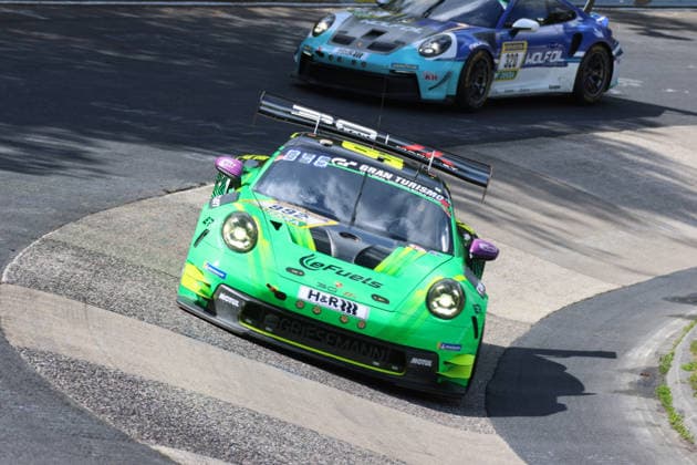 992 Dirk Adorf Michelbach GER Bjoern Griesemann Koeln GER Georg Griesemann Bornheim GER Marco Holzer GER , Porsche 911 GT3 Cup Manthey, Team Manthey Racing GER and 320 Michael Smudo Schmidt Hamburg GER Henrik Bollerslev DNK Marco van Ramshorst NDL Nano Lopez ARG , Porsche 911 GT3 Cup, Team Four Motors Bioconcept Car GER GER, Motorsport, 54 ADAC Ravenol 24H Rennen Nuerburgring 2025, Qualifying, Thursday, Nuerburg, 15 05 2026 GER, Motorsport, 54 ADAC Ravenol 24H Rennen Nuerburgring 2025, Qualifying, Thursday, Nuerburg, 15 05 2026 Nuerburg Copyright: xEibner-Pressefoto JuergenxAugstx EP_JAT
