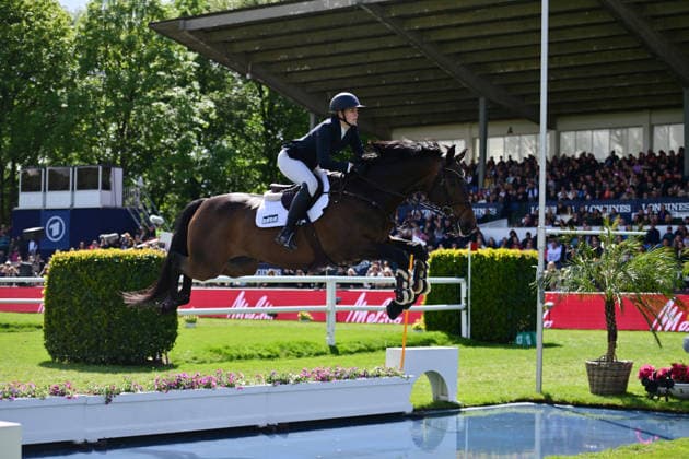 GER Al Shira aa German Show Jumping Dressage Derby Hamburg 15 05 2026, GER Al Shira aa German Show Jumping Dressage Derby Hamburg, Prize of the Dreame de CSI4 Al Shira aa Derby Tour 2 Qualification for the German Show Jumping Derby in picture place 4 Clara Blau GER on Paul am Wassergraben nordphotoxGmbH xWitke nph00002